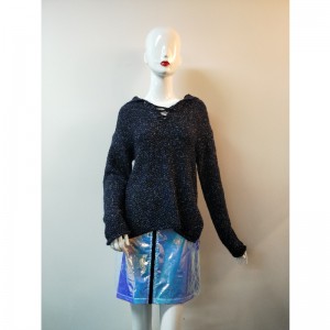 SWETER Z KRÓTKIM RĘKAWEM RLWS0100F
