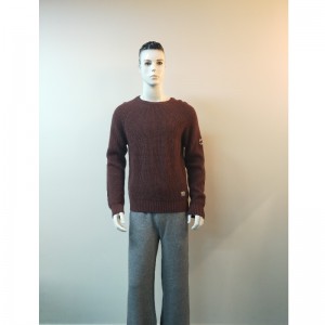 CZYSTA KOLEKCJA BURGUNDY SWEATER RLMS0023F